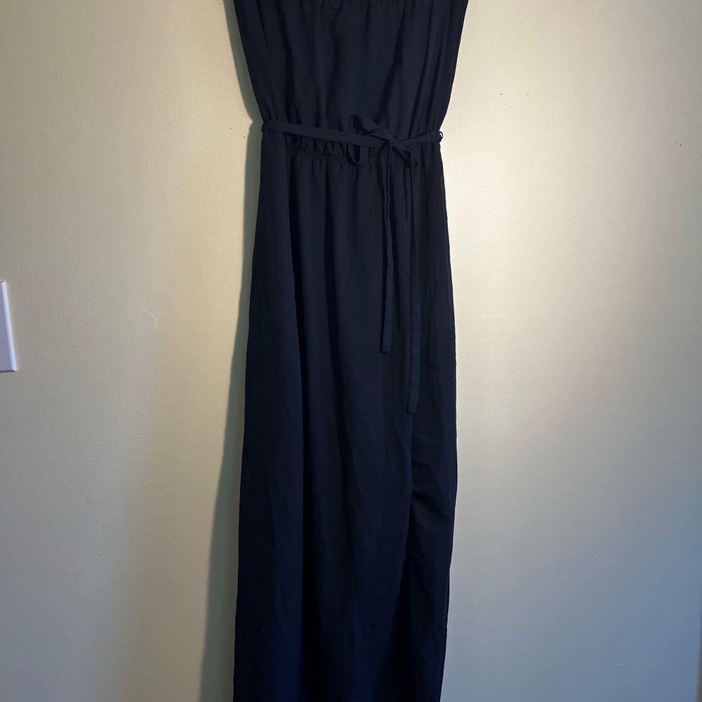 Forever 21 Strapless Dark Blue Maxi Dress